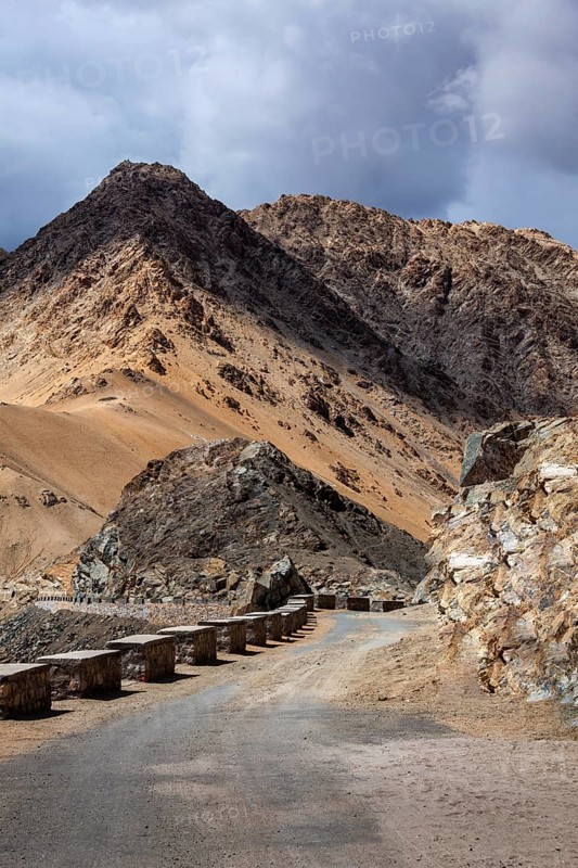 Manali-Leh Highway road from Himachal to Ladakh