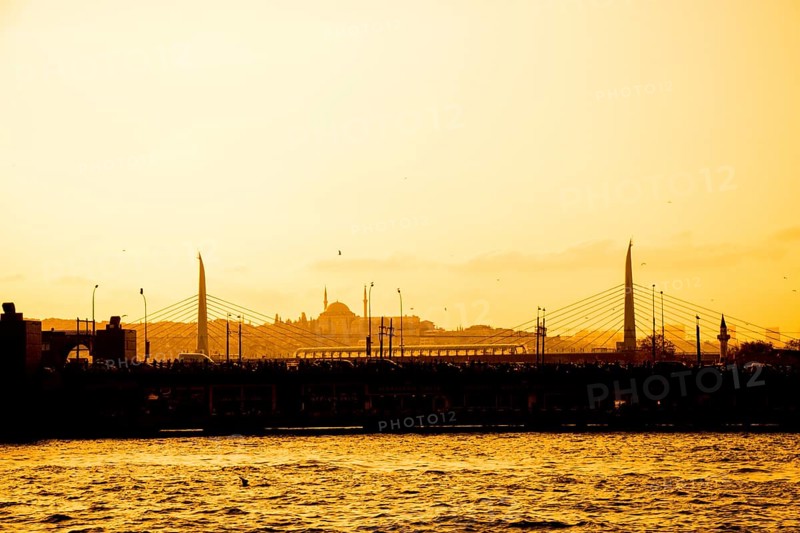 Outer view of Ottoman style mosque in Istanbul
