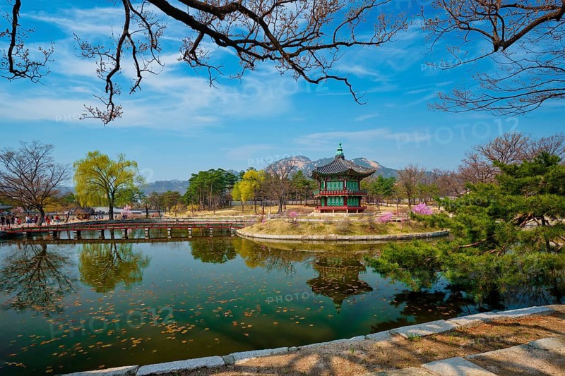 Hyangwonjeong Pavilion in Gyeongbokgung Palace