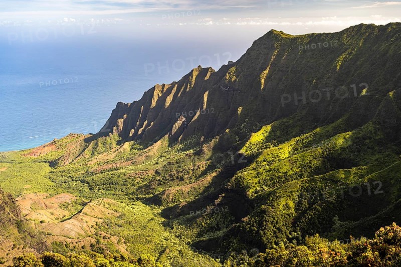 Blick vom Kalalau Lookout ins Kalalau Valley