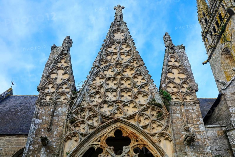 Notre-Dame-de-Roscudon church in the Flamboyant Gothic style