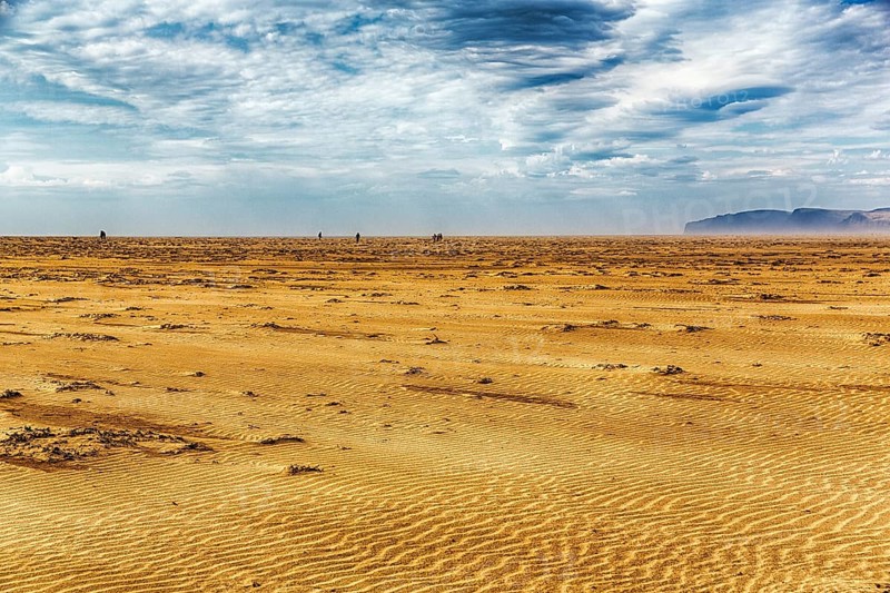 Remote sandy beach