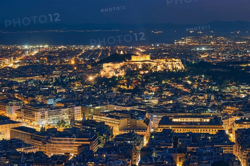 Famous greek tourist landmark