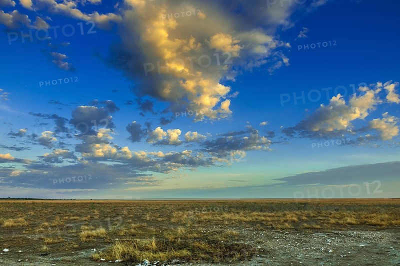 Clouds over the salt pan