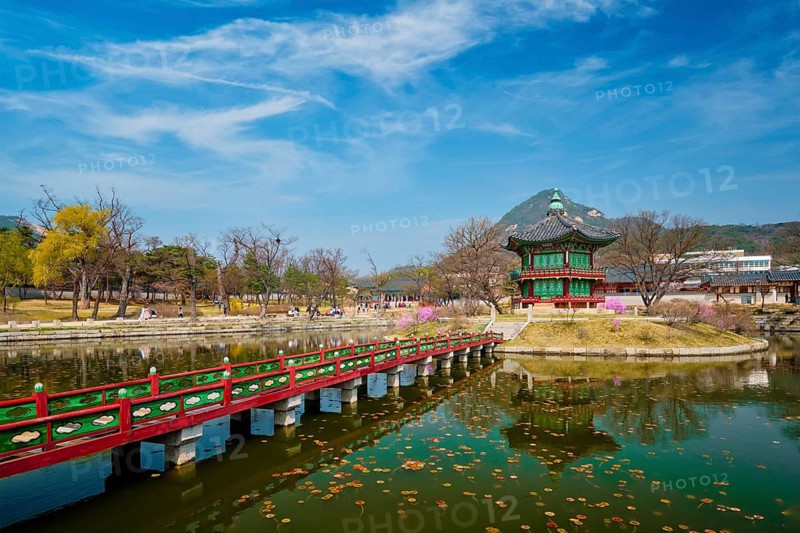 Hyangwonjeong Pavilion in Gyeongbokgung Palace