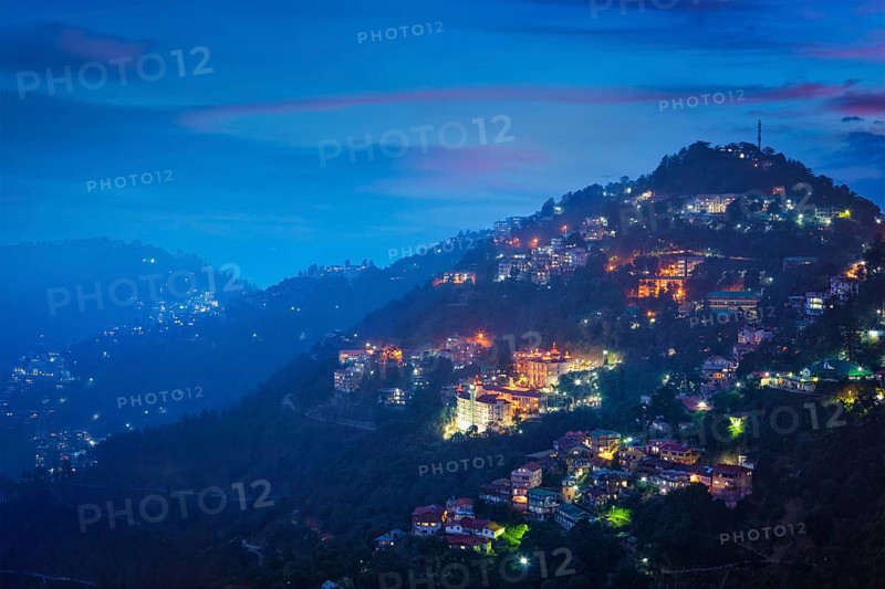 Night view of Shimla