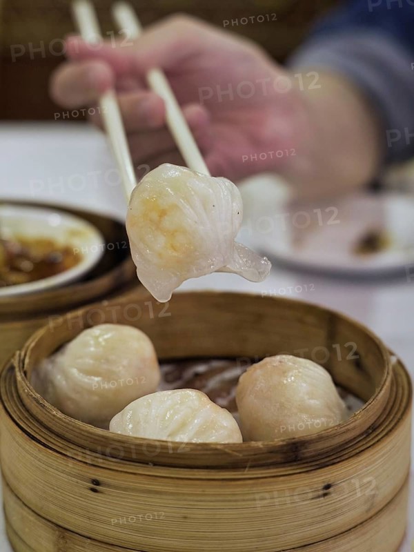Delicious Chinese dim sum in a chinese restaurant
