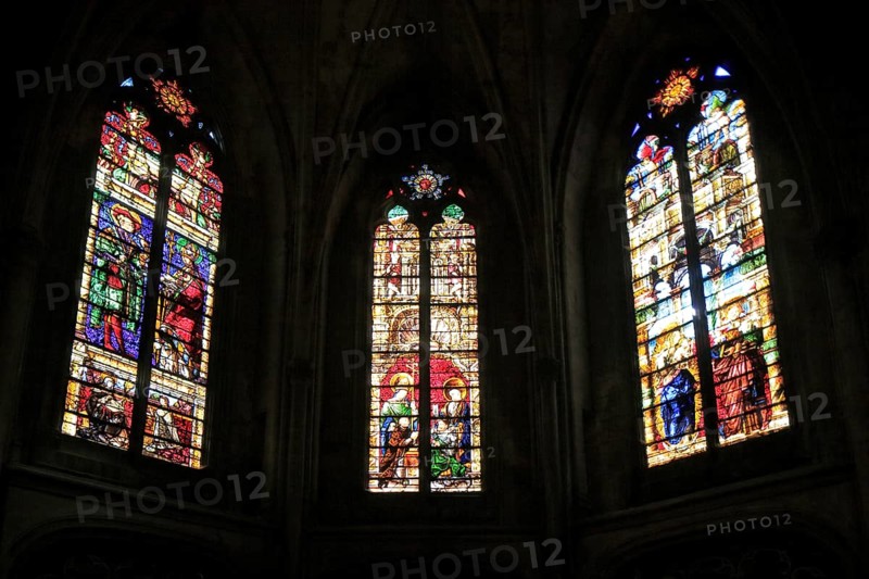 Leaded glass window