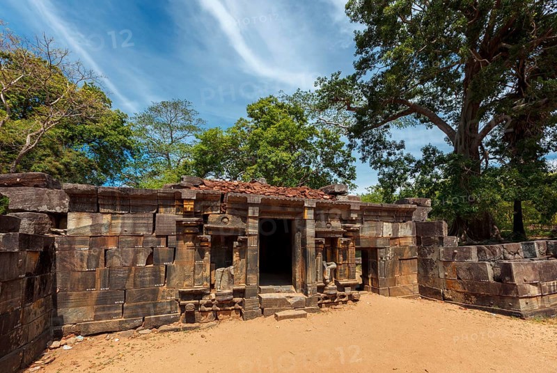 Shiva devale Shiva shrine temple ruins in ancient city Pollonaruwa