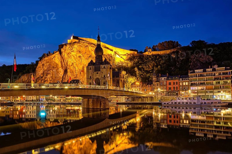 Night view of Dinant town