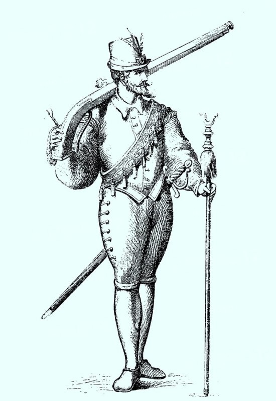French Musketeer with Cartridge Bandolier