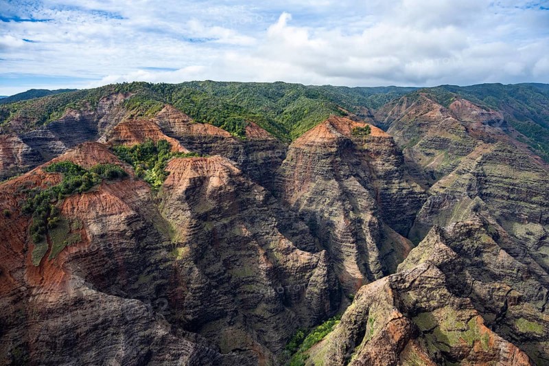 Luftaufnahme des Waimea Canyon State Park