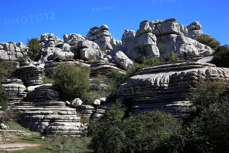 Bizarre rock formations in El Torca National Park