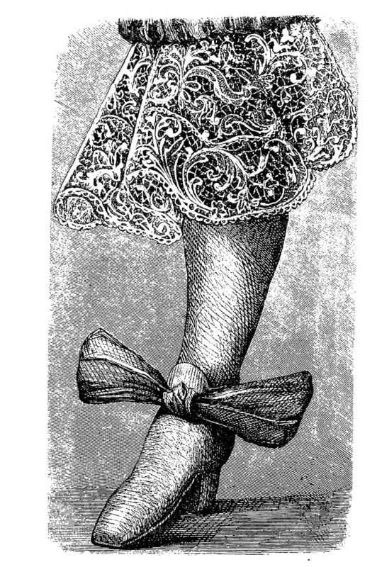 Legwear with lace