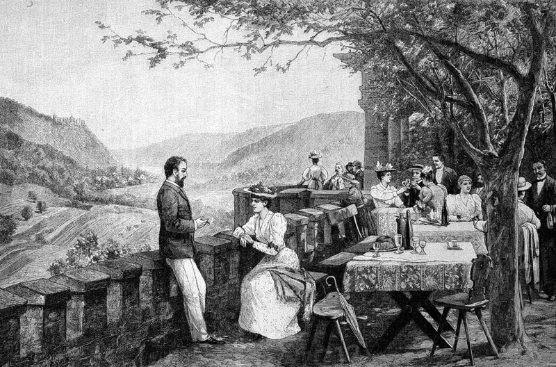 On the terrace of the Ebernburg