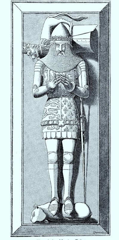 Das Grabmal von Edward von Woodstock in der Kathedrale von Canterbury