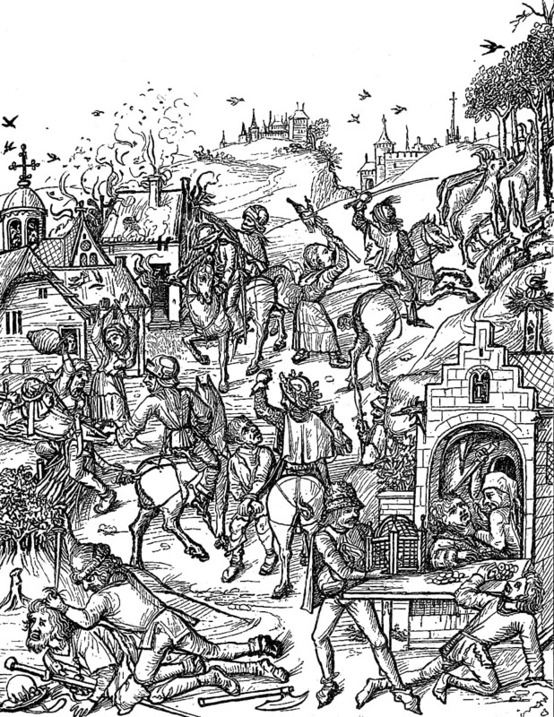 Robber barons raid a village