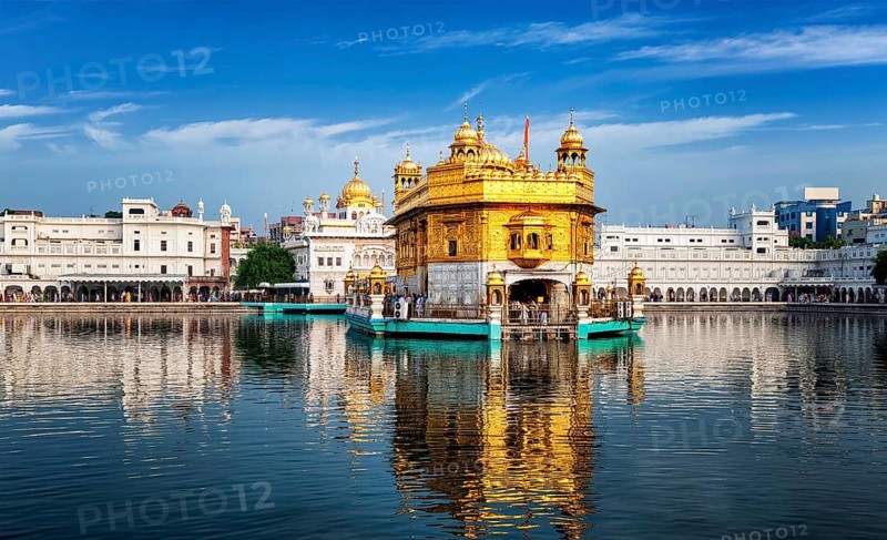 Panorama of Sikh gurdwara Golden Temple