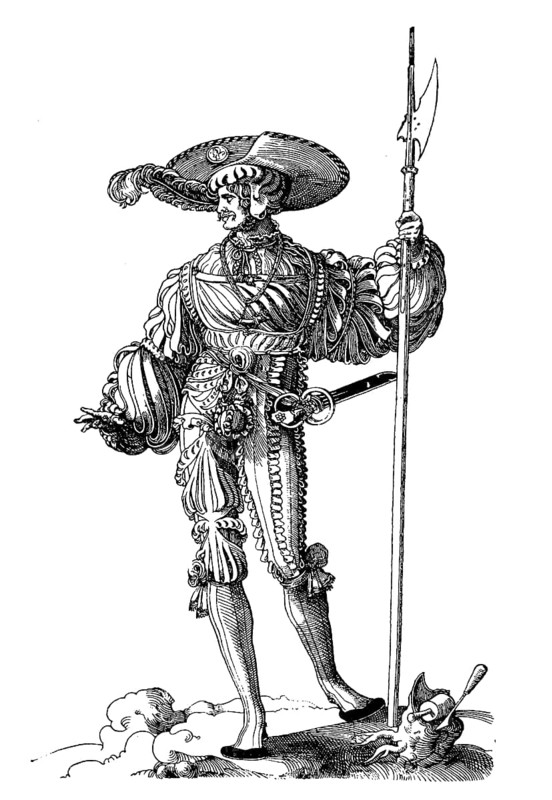 Lansquenet without armour