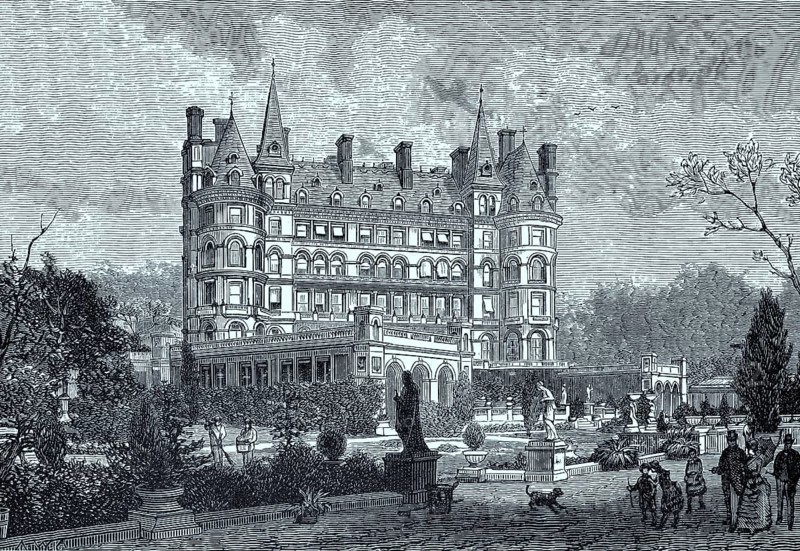The Star and Garter Hotel in Richmond in 1870