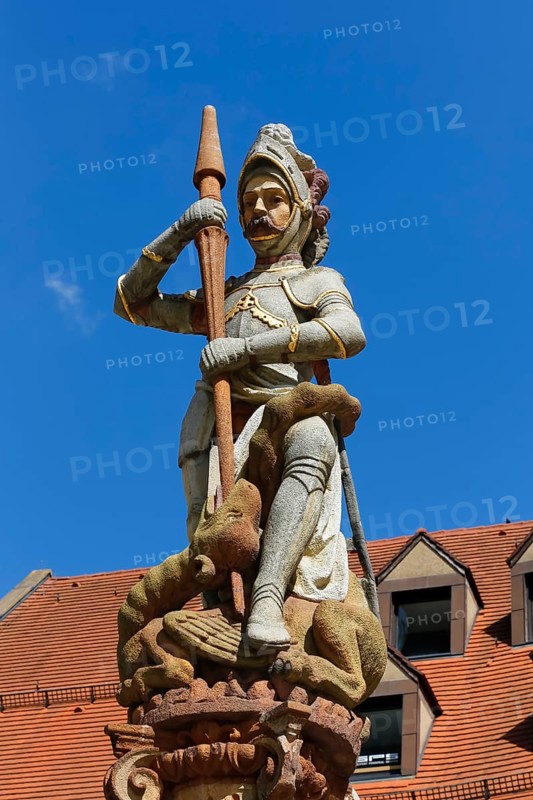 Georgsbrunnen eastern Muensterplatz