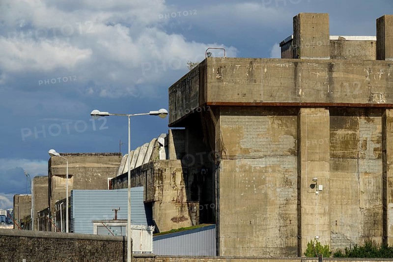 Former U-boat repair yard Brest of the German Kriegsmarine from 1940 to 1944