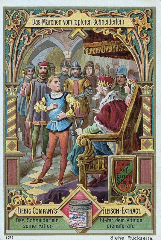 Picture series The fairy tale of the brave little tailor