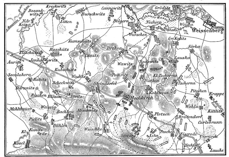 Plan of the Battle of Hochkirch