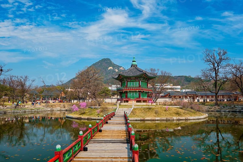 Hyangwonjeong Pavilion in Gyeongbokgung Palace
