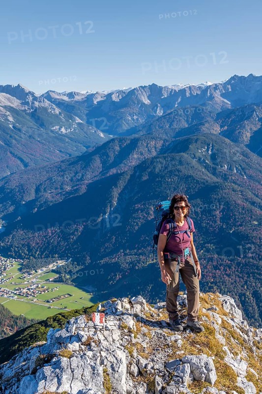 Hiker on a peak