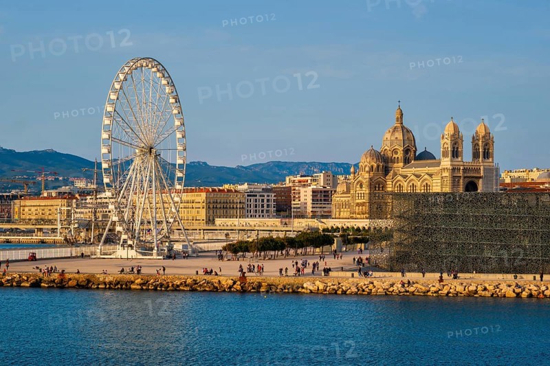 View of Grande Roue de Marseille