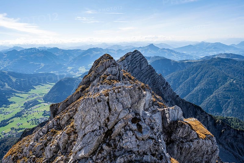 Ridge with rocky peaks