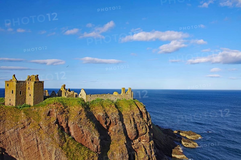 Burgruine des Dunnottar Castle auf einer Klippe