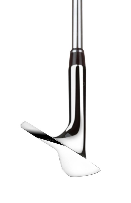 60 degree loft angle golf club wedge iron isolated on a white background