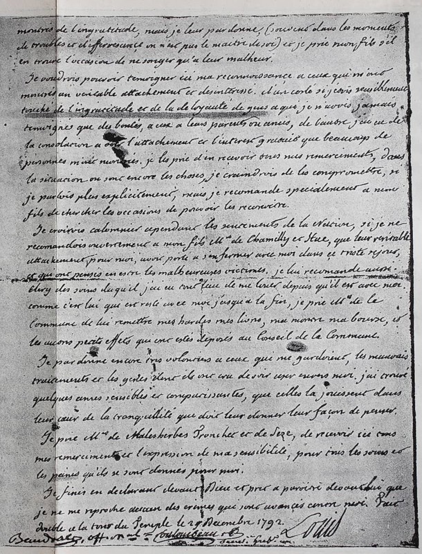 Will of Louis XVI French Louis-August Prince of France
