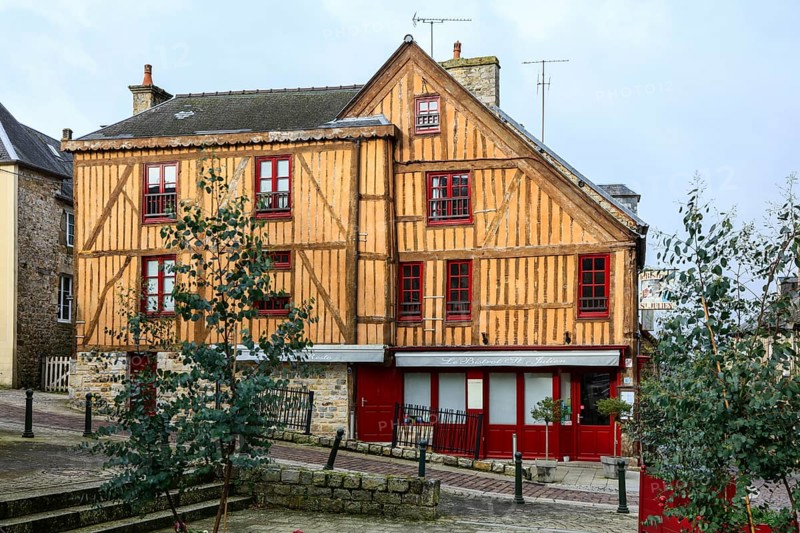 Half-timbered house on Place Saint Julien