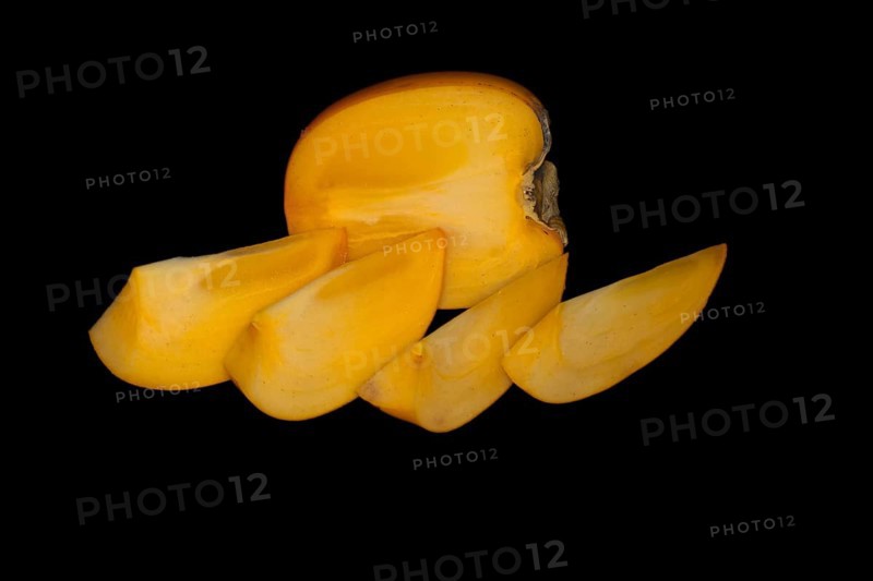 Persimmon cut open