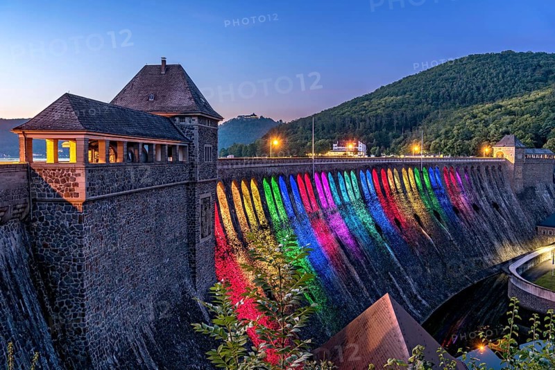 Dam in the evening light