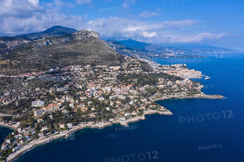 Aerial view of the coast of Cap d'Ail