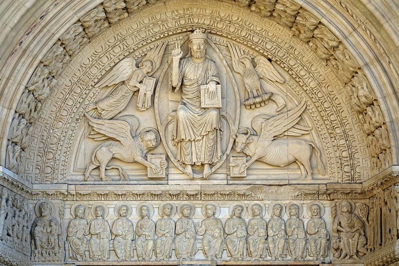 Tympanum Last Judgment above the main portal