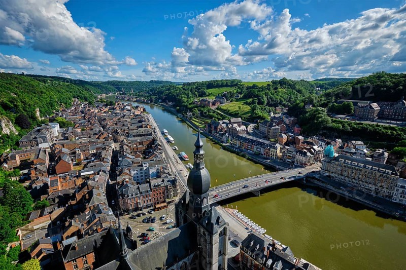 Aerial view of Dinant town