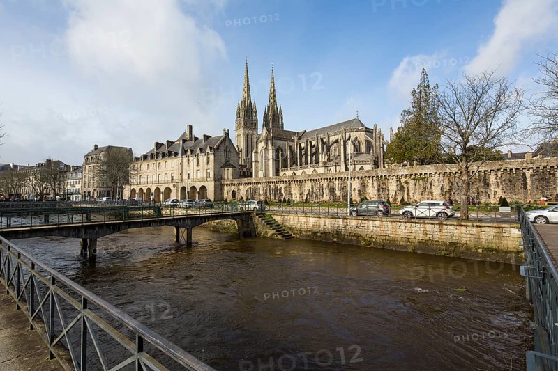 Saint-Corentin Gothic Cathedral and Musee Departemental Breton