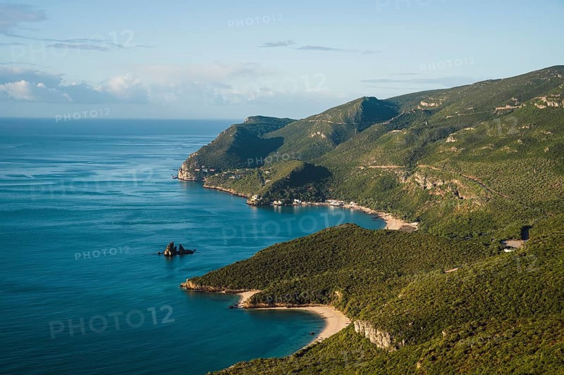 Beautiful coastal landscape of Natural Park of Arrabida