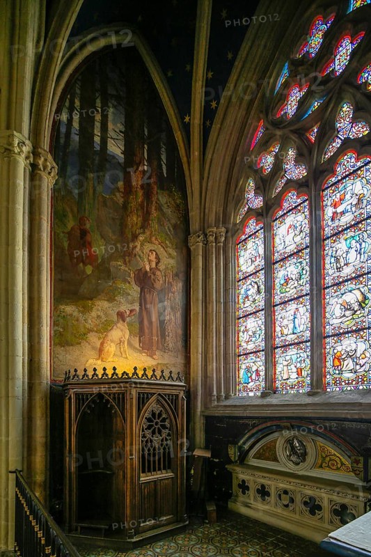 Confessional in the north aisle