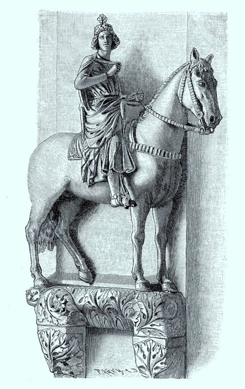 Das Reiterstandbild Konrad III. im Bamberger Dom