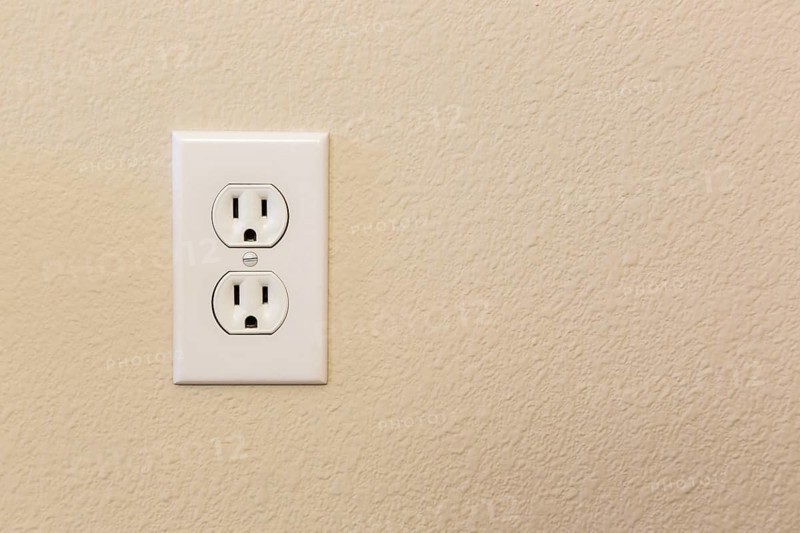 Electrical sockets in the wall