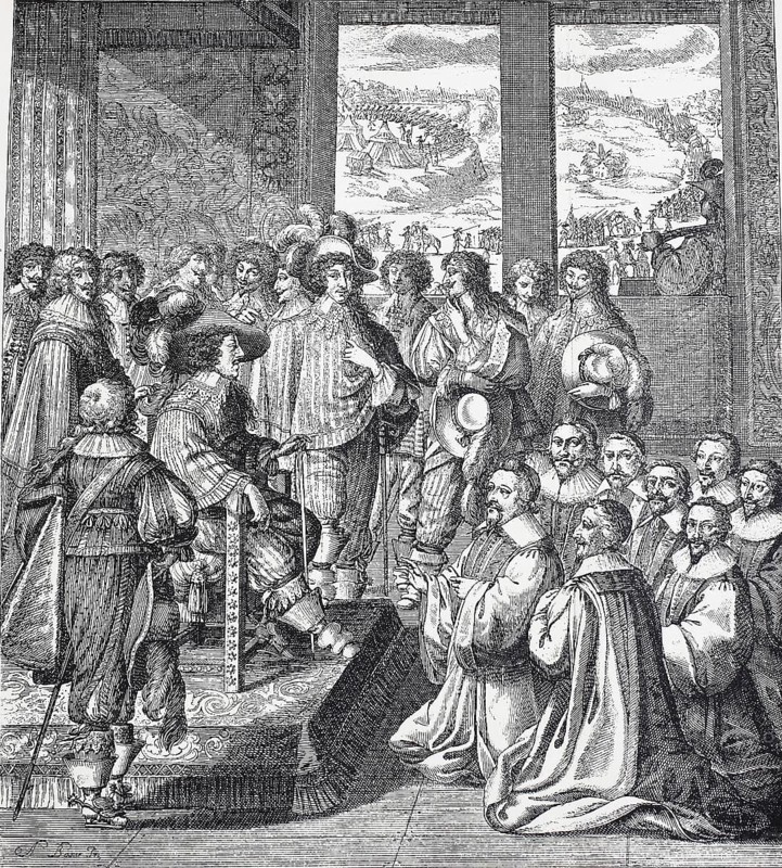 The Merchants of Paris in front of King Louis XIII in 1628
