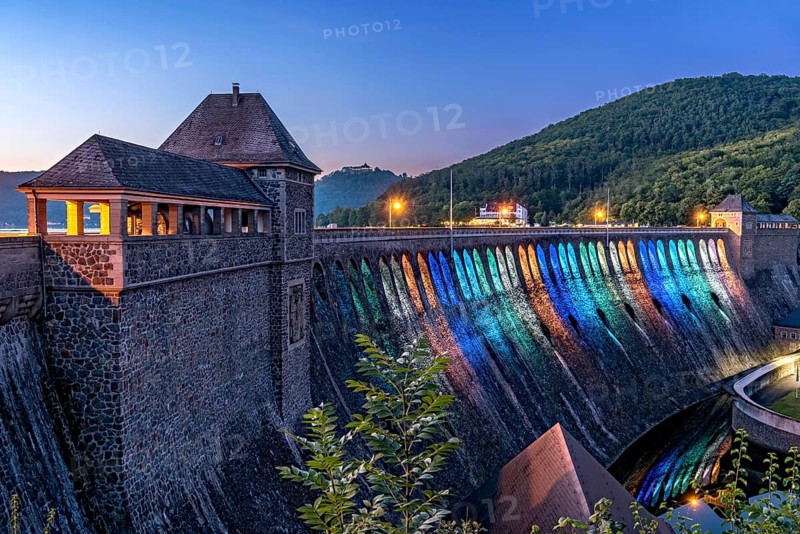 Dam in the evening light