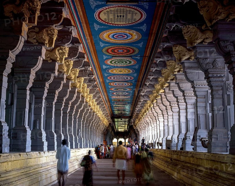 Ramanathaswamy temple corridor in Rameswaram