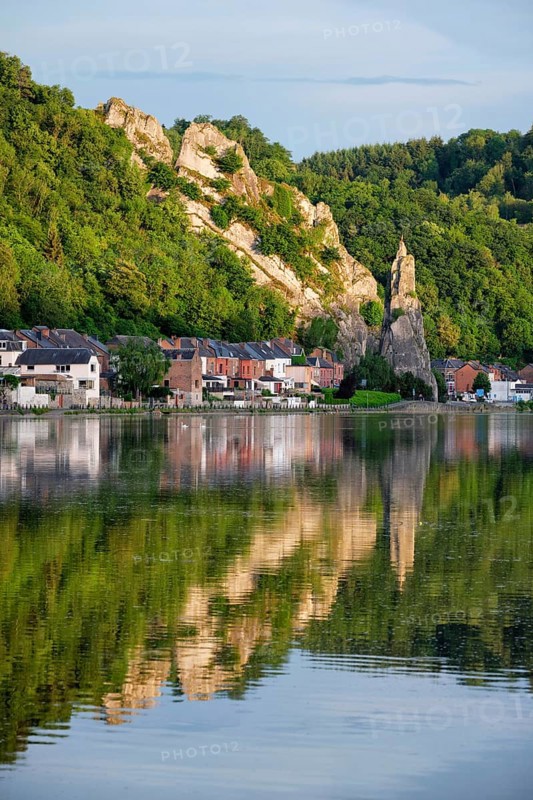 View of picturesque Dinant city over the Meuse river Dinant is a Walloon city and municipality located on the River Meuse